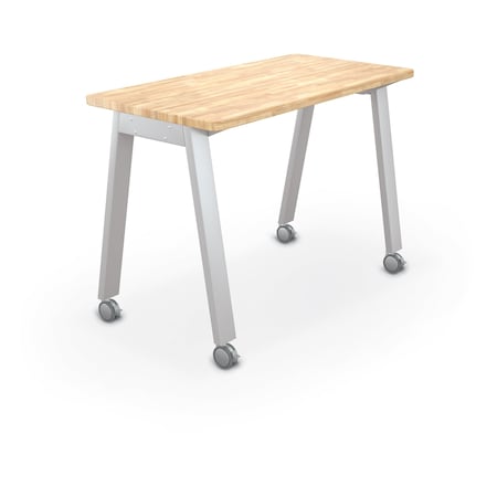 Mooreco Compass Makerspace Table 6030 - Butcher Block Top 36.6 91715-A-BUTCHER